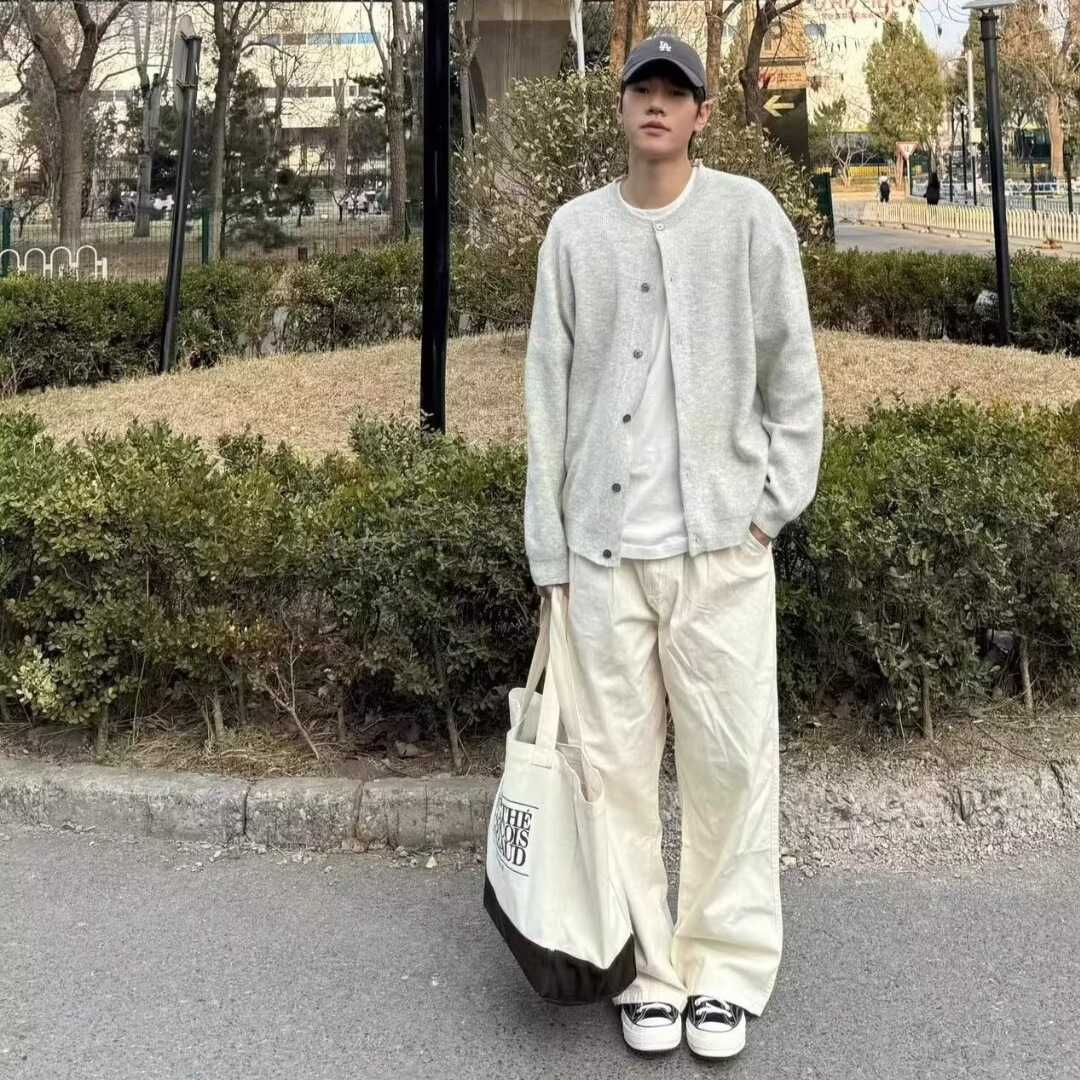 カーディガン メンズ ゆったりシルエット リラックスカーディガン