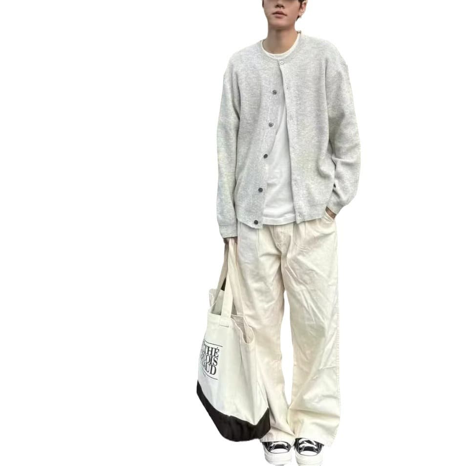 カーディガン メンズ ゆったりシルエット リラックスカーディガン