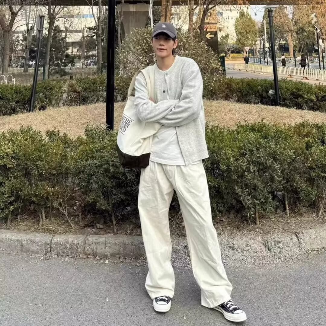 カーディガン メンズ ゆったりシルエット リラックスカーディガン