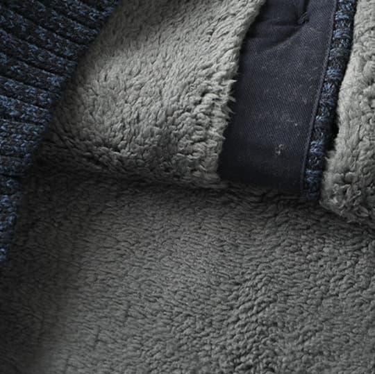 カーディガン メンズ 上質ニット織り襟付きカーディガン