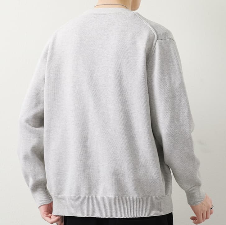 カーディガン メンズ シンプルデザイン ニットカーディガン