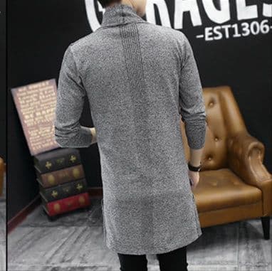 カーディガン メンズ 流行のシルエット ロングカーディガン