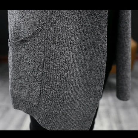 カーディガン メンズ 流行のシルエット ロングカーディガン
