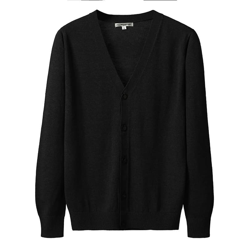 カーディガン メンズ 上質シンプルロングカーディガン