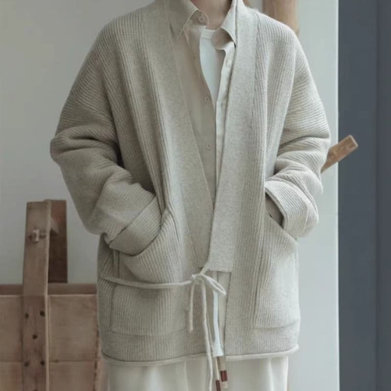 カーディガン メンズ シンプル リラックス ニットカーディガン