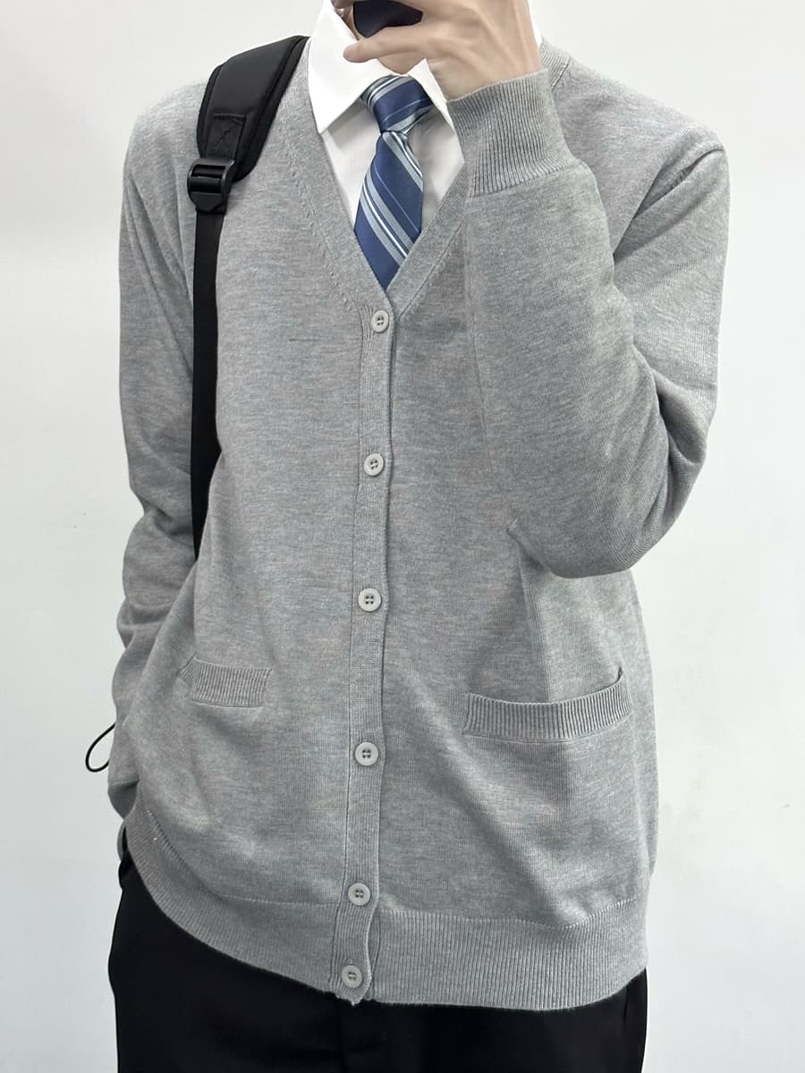 カーディガン メンズ 30代男性向け上質ニット素材ビジネスカーディガン